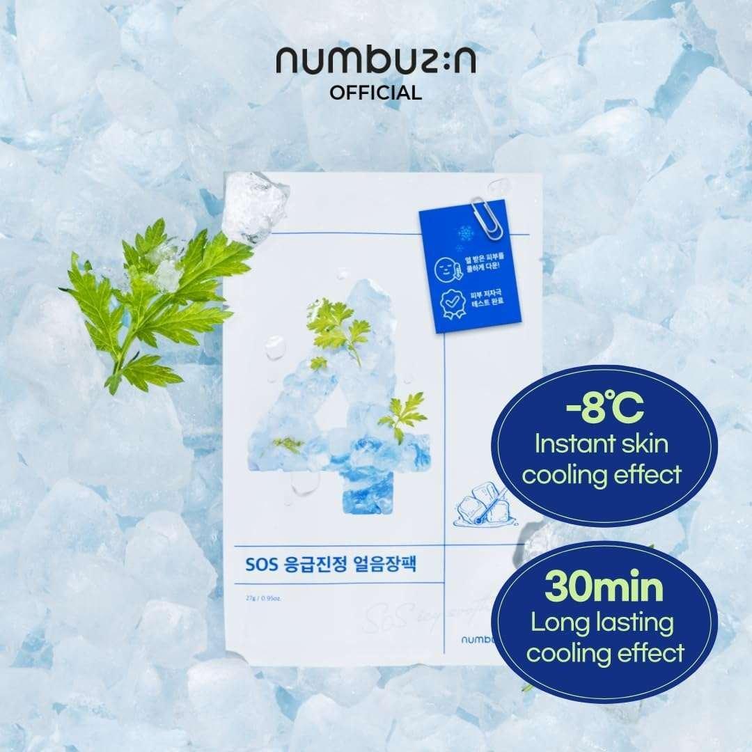 Numbuzin No.4 Icy Soothing Sheet Mask 27 ml