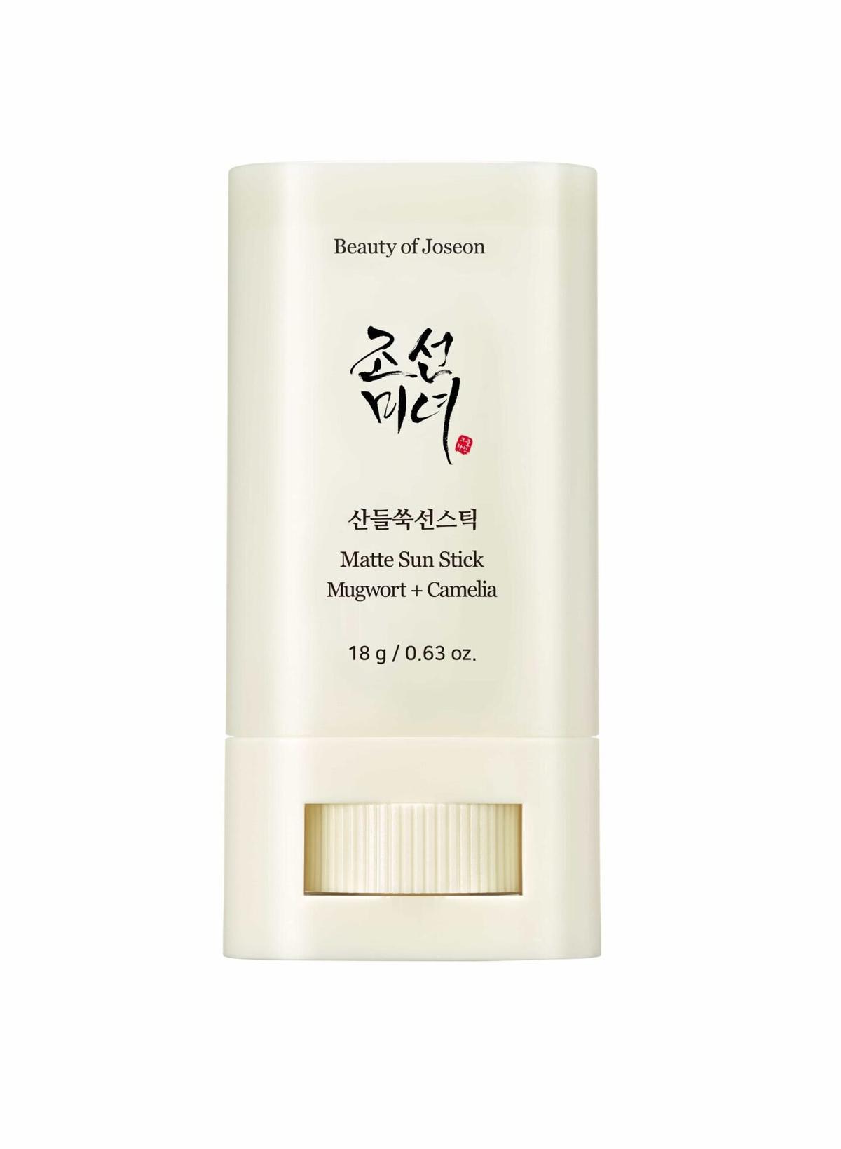 Beauty of Joseon Matte Sun Stick Mugwort + Camelia SPF 50+ PA++++ Stick solaire 18 g