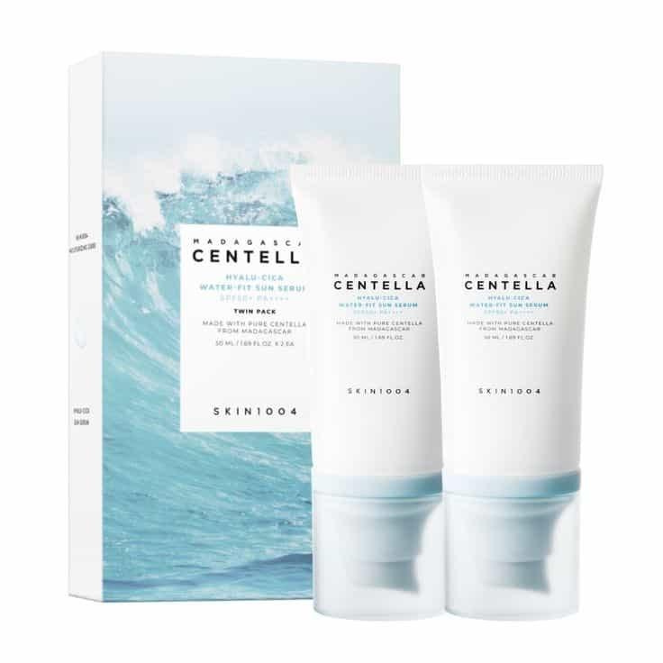 Skin1004 Madagascar Centella Hyalu-Cica Water-Fit Sun Serum Twin pack Kits de marques officielles