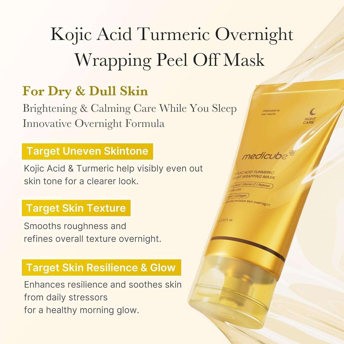 Medicube Kojic Acid Turmeric Night Wrapping Mask Masque de nuit 75 ml
