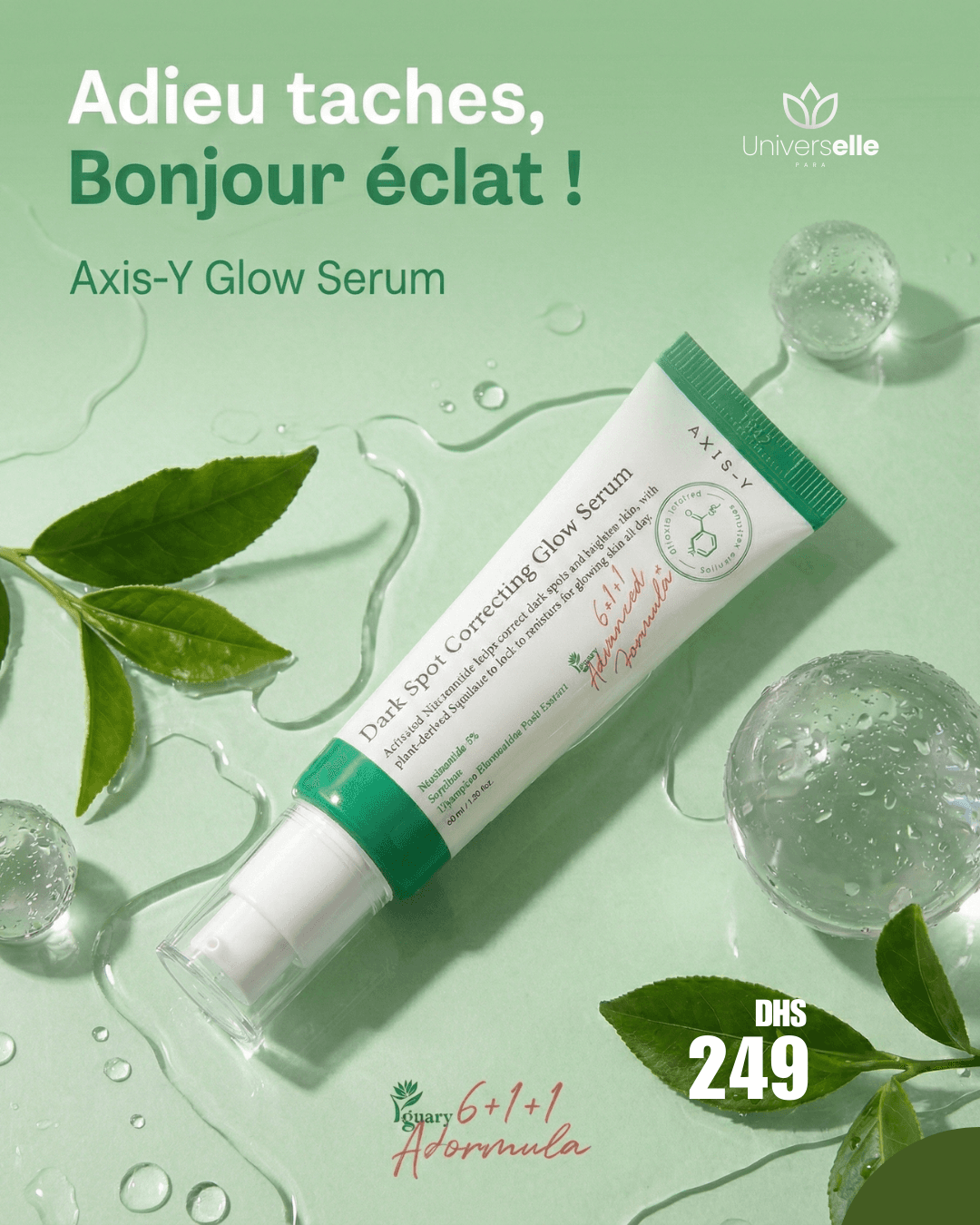 Axis-Y Glow Serum Sérum Correcteur de Taches Brunes (60ml)