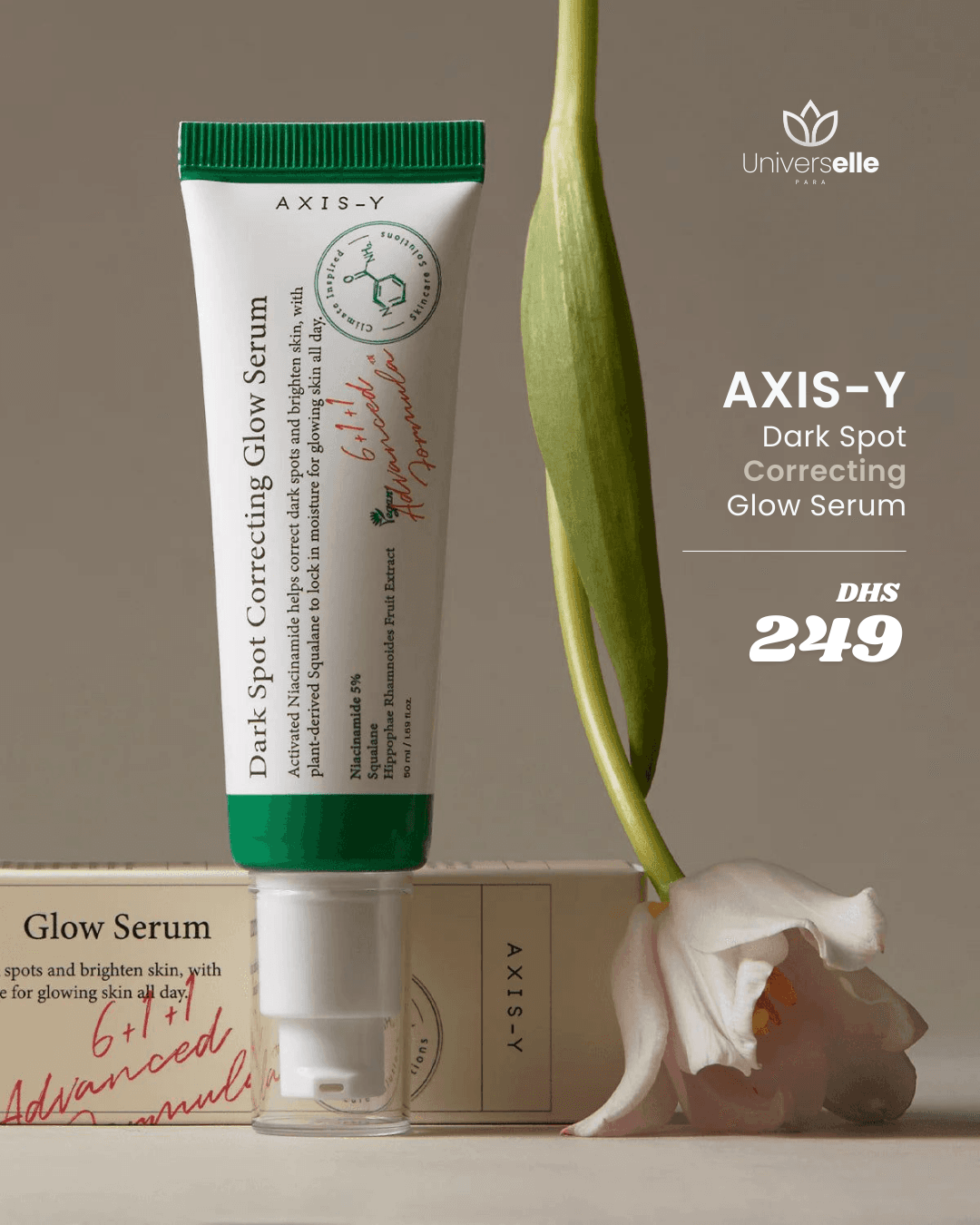 Axis-Y Glow Serum Sérum Correcteur de Taches Brunes (60ml)