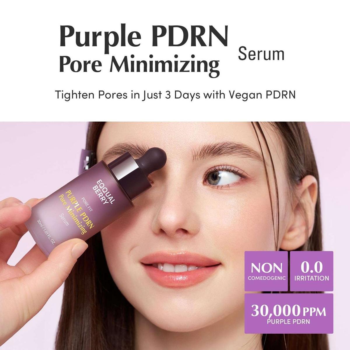 EQQUALBERRY Purple PDRN Pore Minimizing Serum Sérum -30 ml