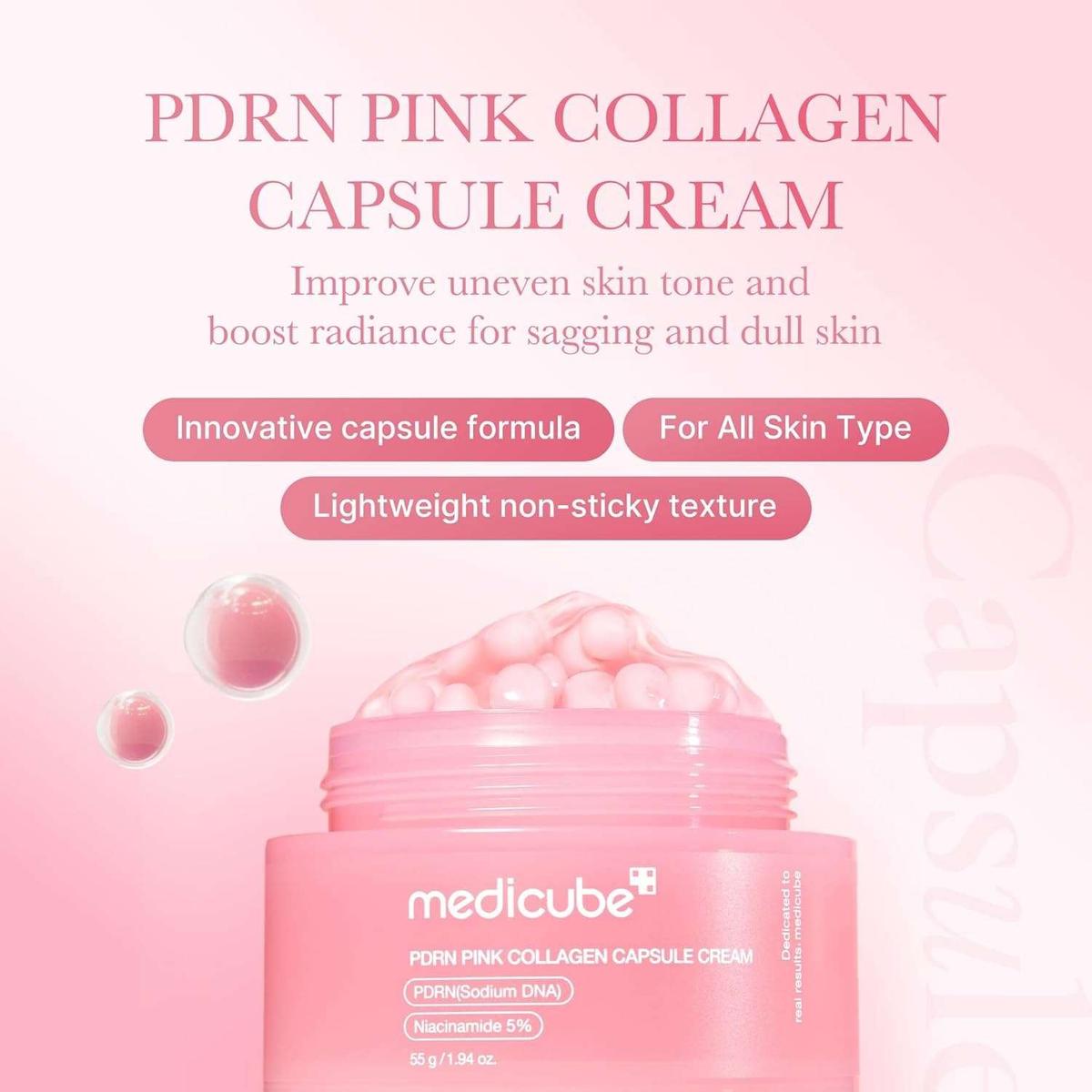 Medicube PDRN Pink Collagen Capsule Cream Crème 55G