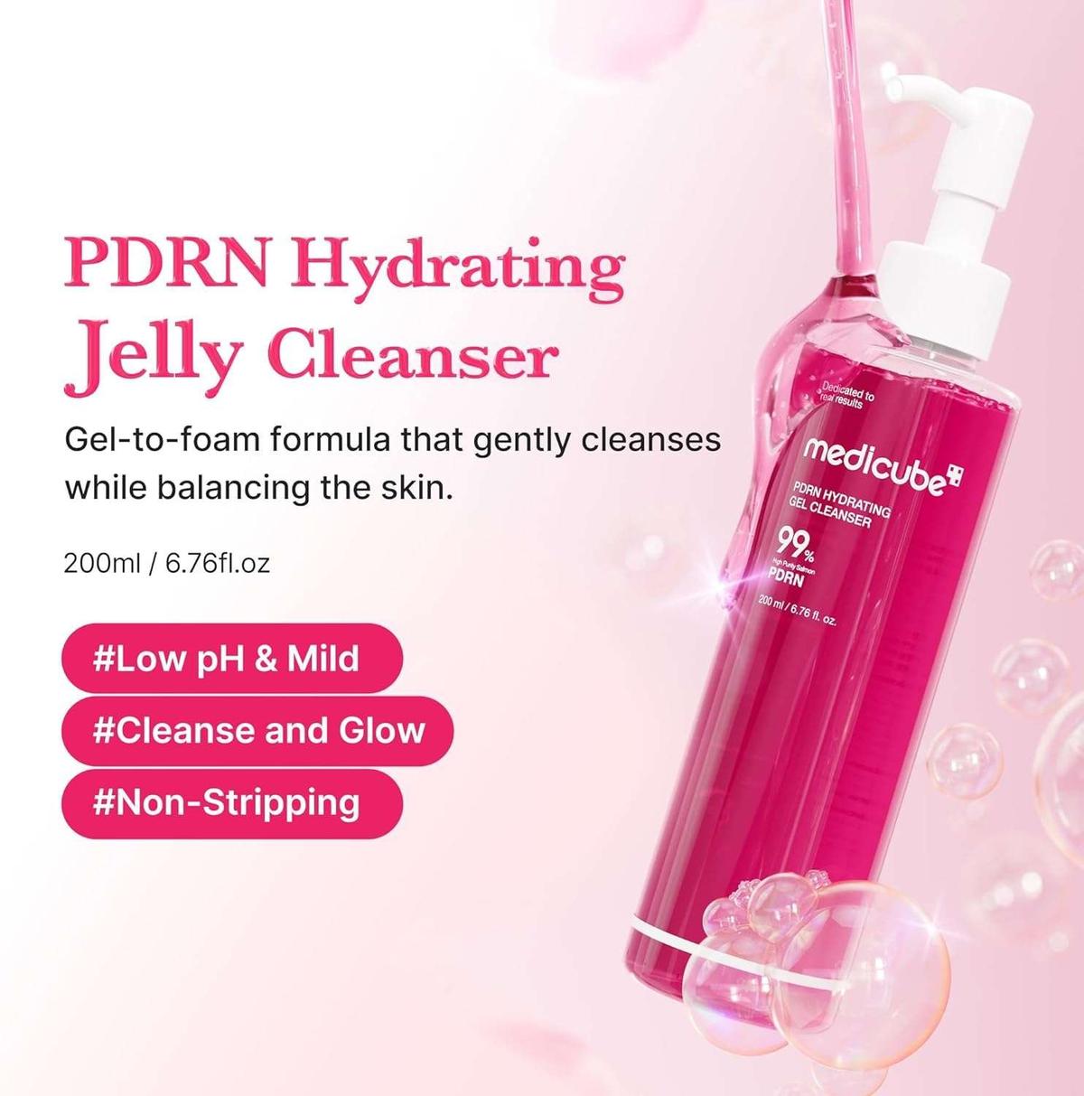 Medicube PDRN Hydrating Gel Cleanser Gel Nettoyant 200ml