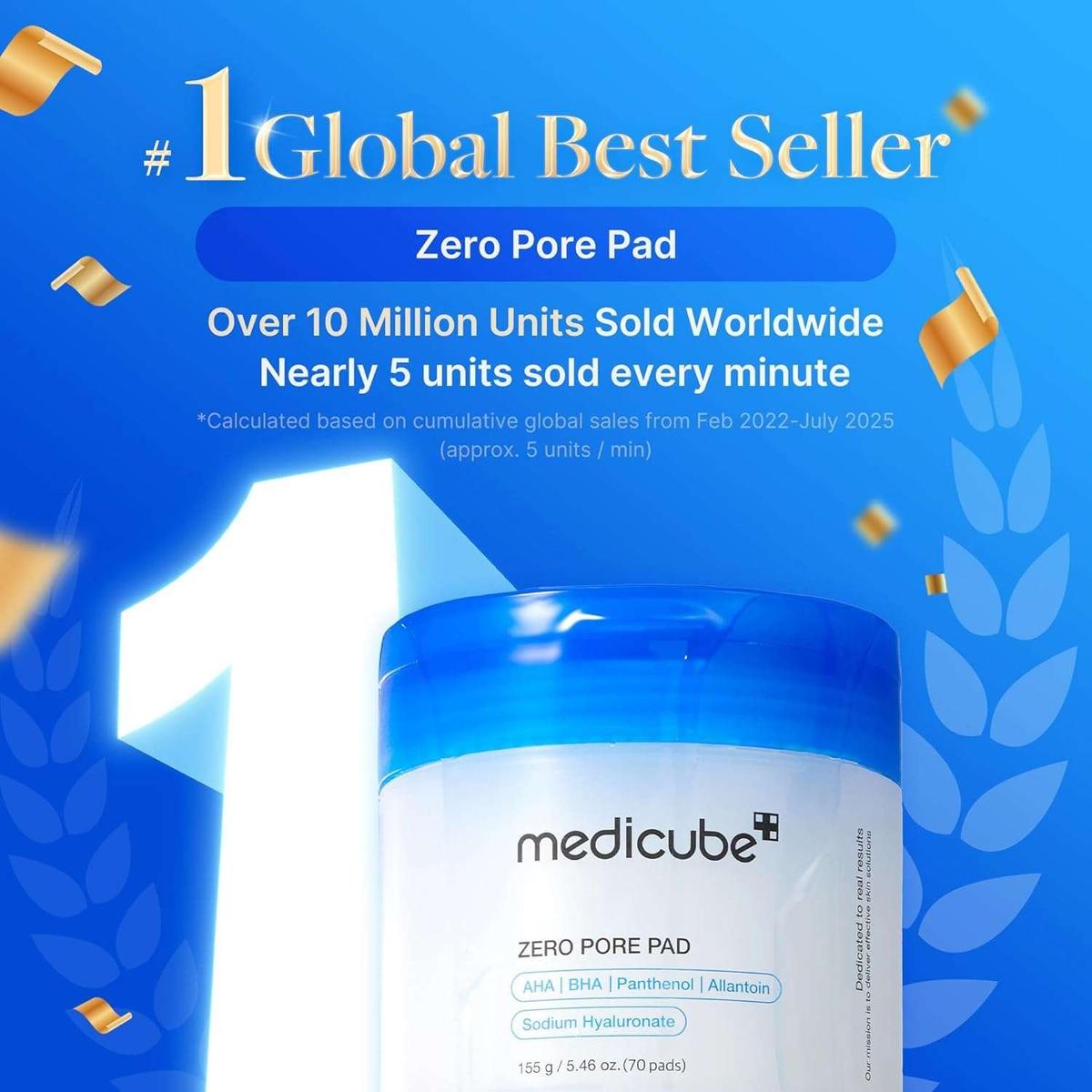 Medicube Zero Pore Pad 2.0 Disques exfoliants 70 Pads