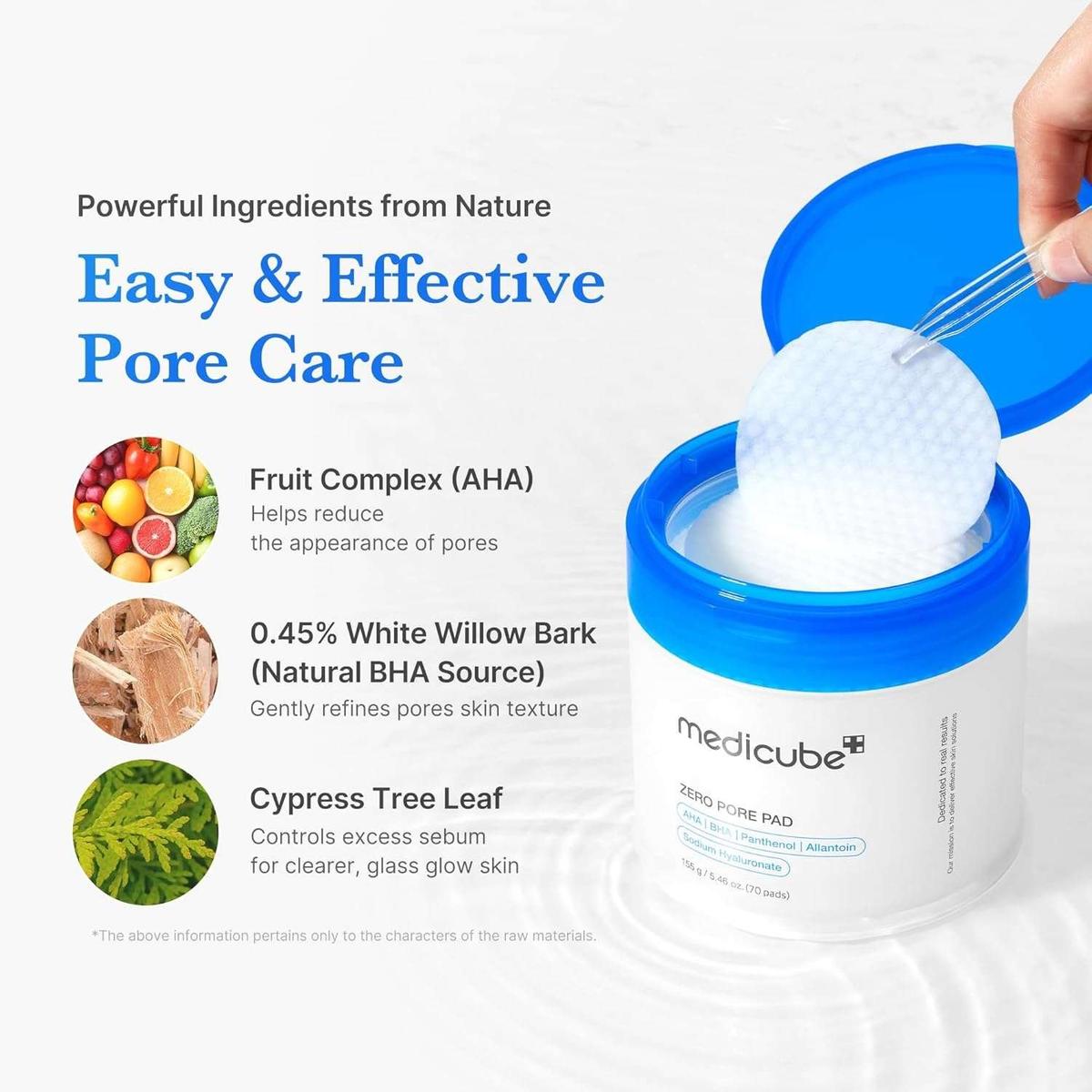 Medicube Zero Pore Pad 2.0 Disques exfoliants 70 Pads