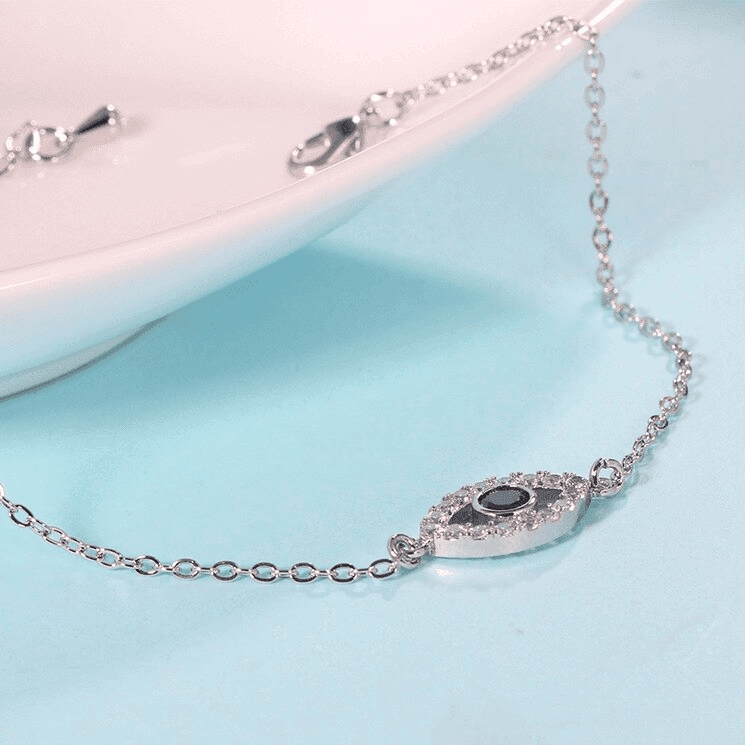 Gourmette Argent Blue Eye
