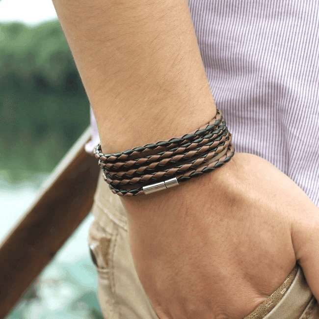 Bracelet Cuir Tressia