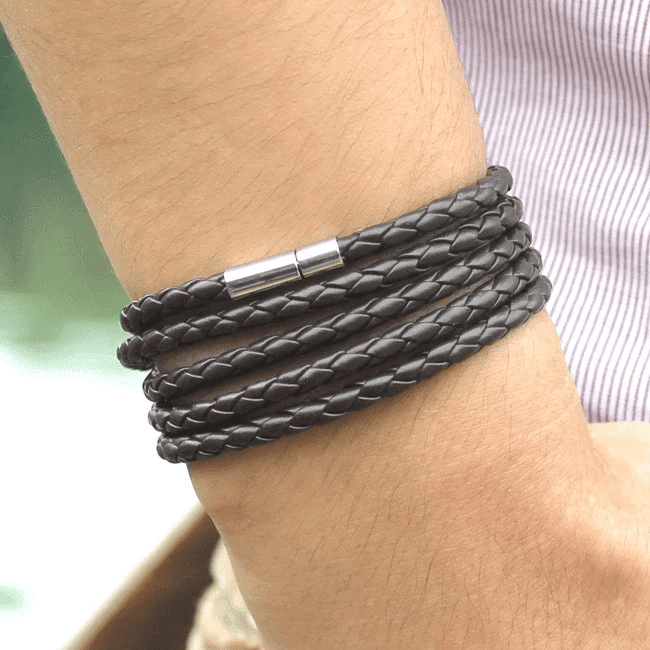 Bracelet Cuir Tressia