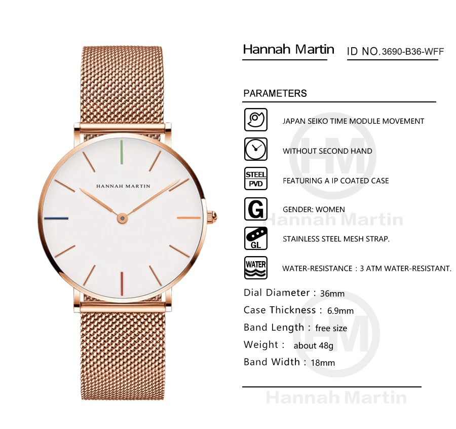Montre Femme Classy Rose Gold
