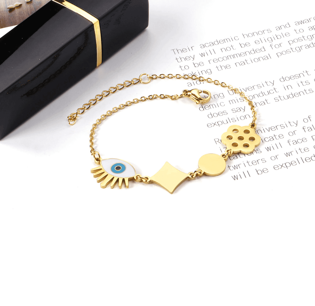 Bracelet Blue Eye Gold