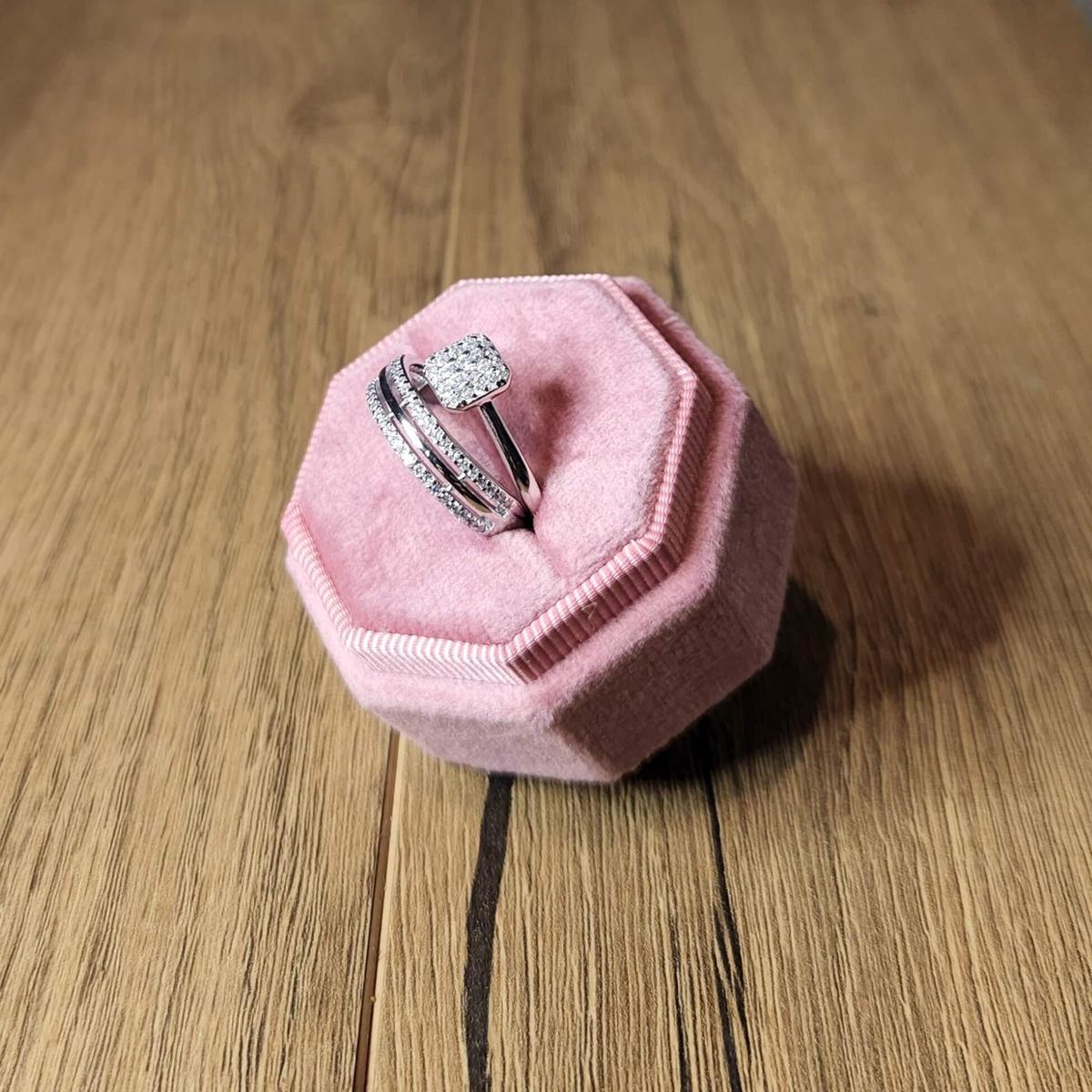 Double Bague Engagement 1