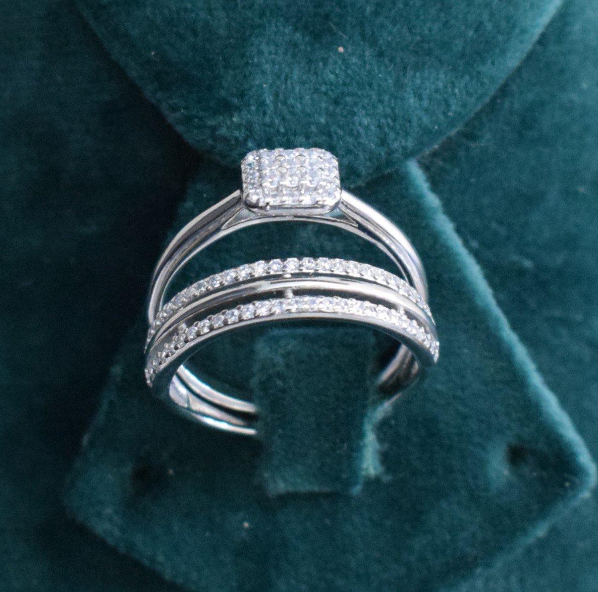 Double Bague Engagement 1