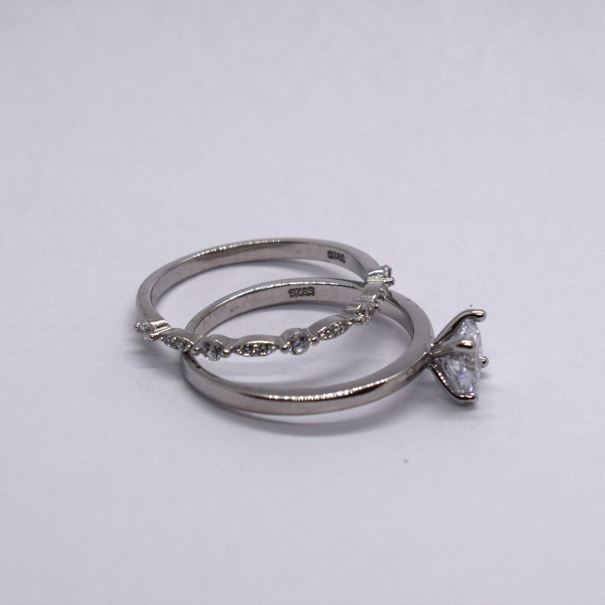 Double Bague Engagement 2