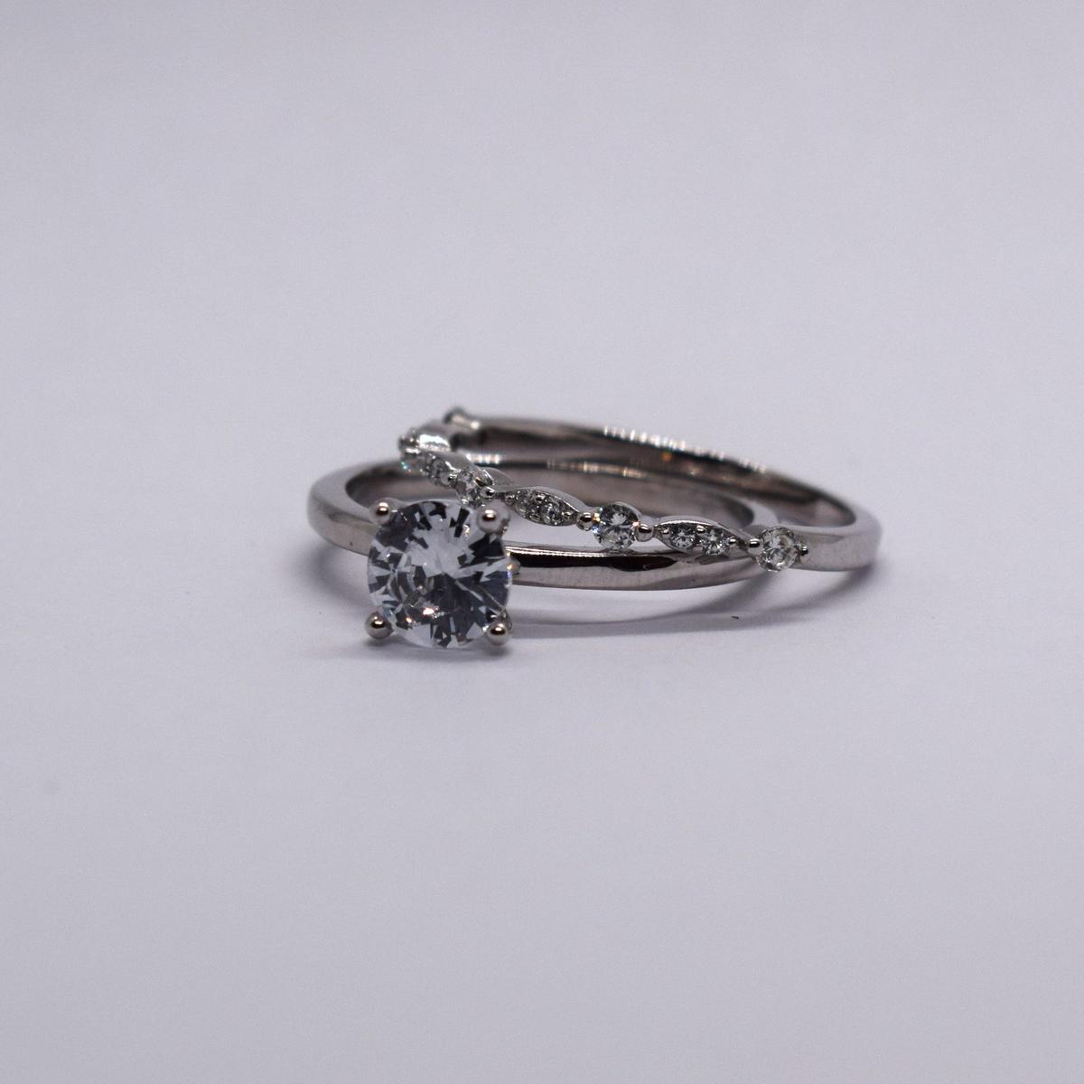 Double Bague Engagement 2
