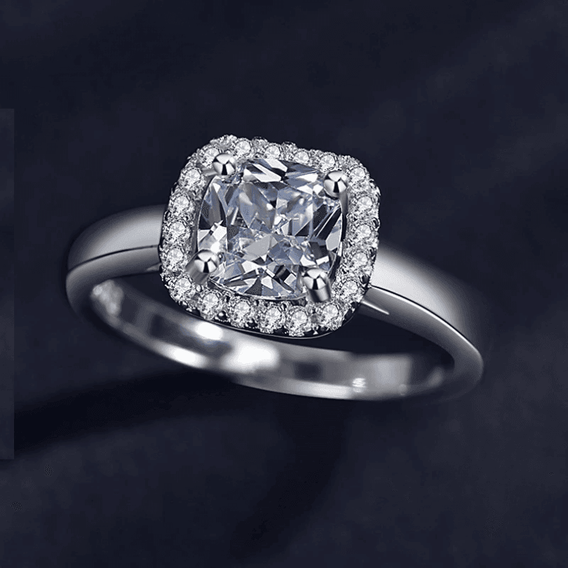 Bague Solitario Argent