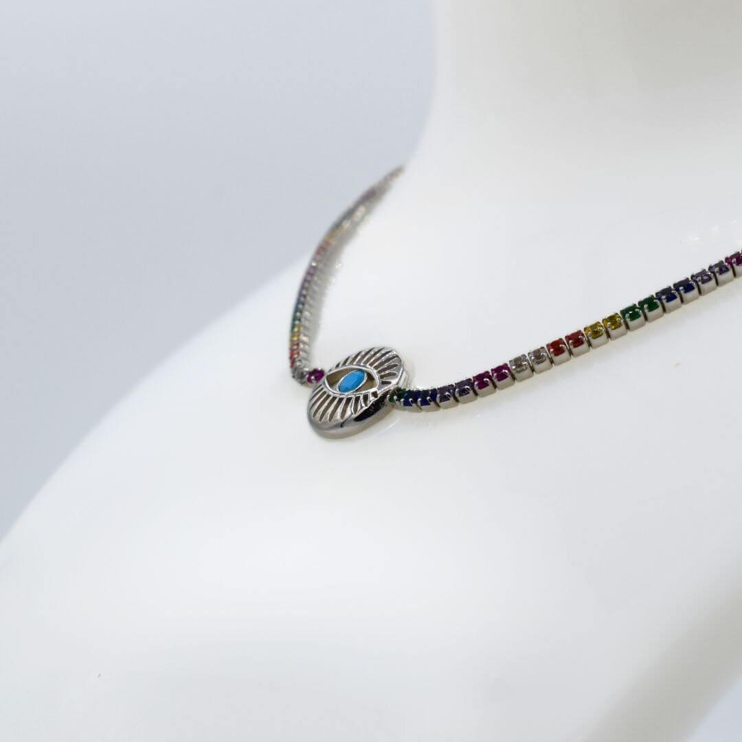 Choker Rivière Occhio Argent 925