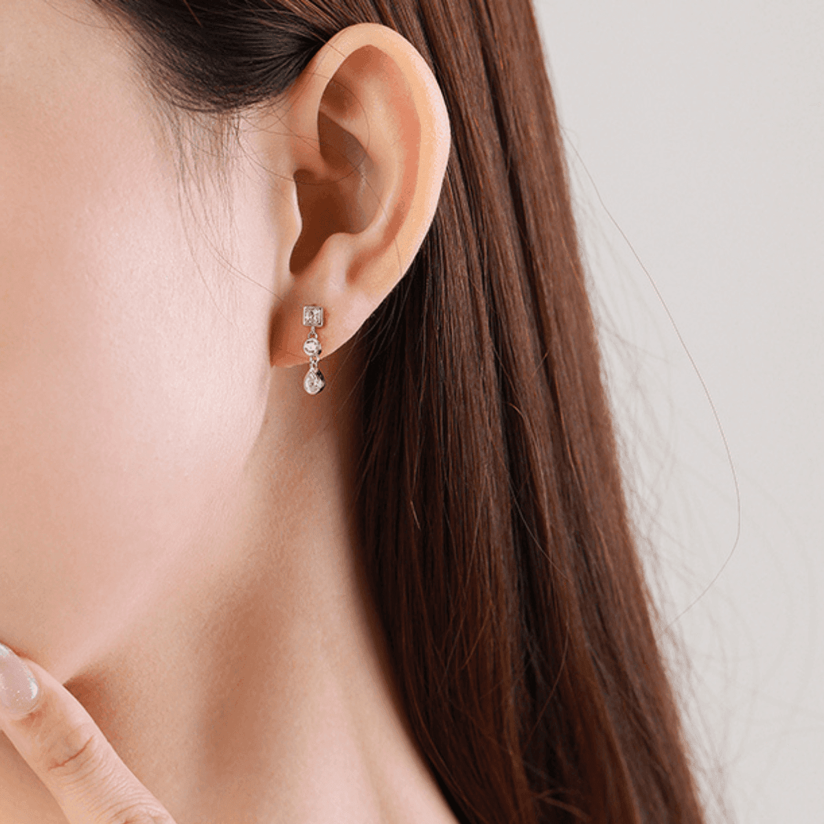 Boucles d'oreilles Cristalline Argent