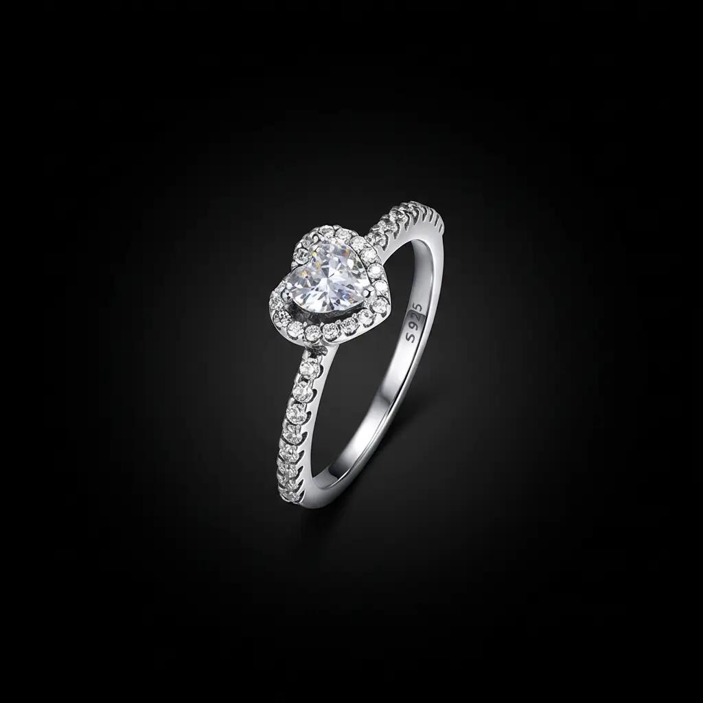Bague Cœur Argent 925 Style