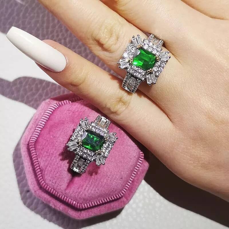 Bague Emeraudia