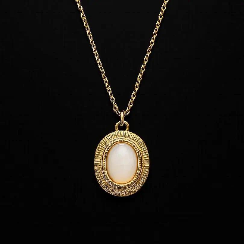 Collier Jade Blanc