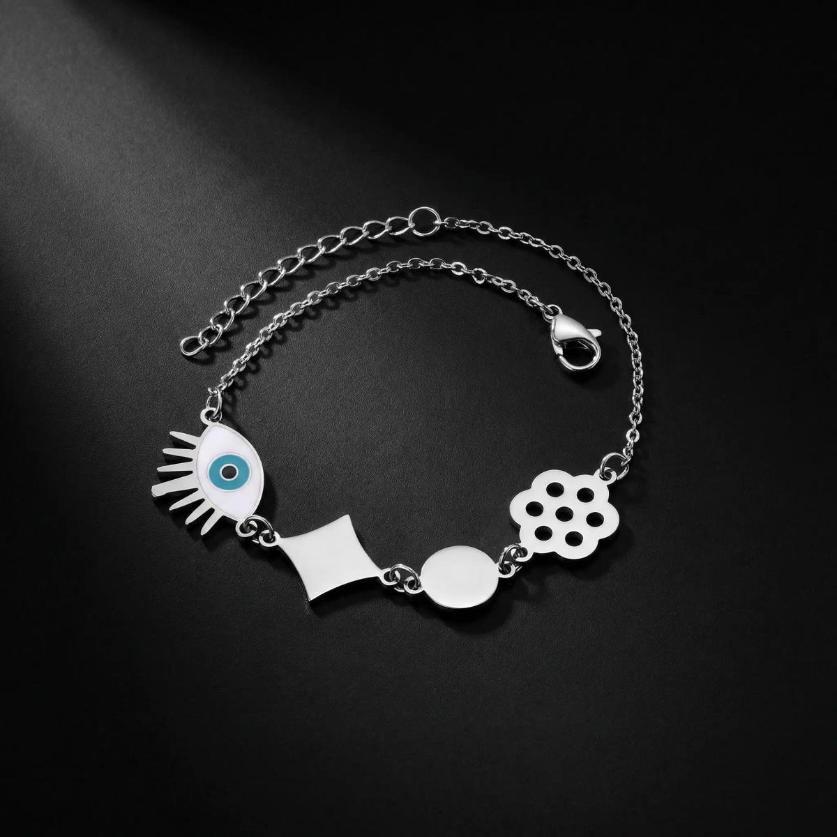 Bracelet Blue Eye Silver