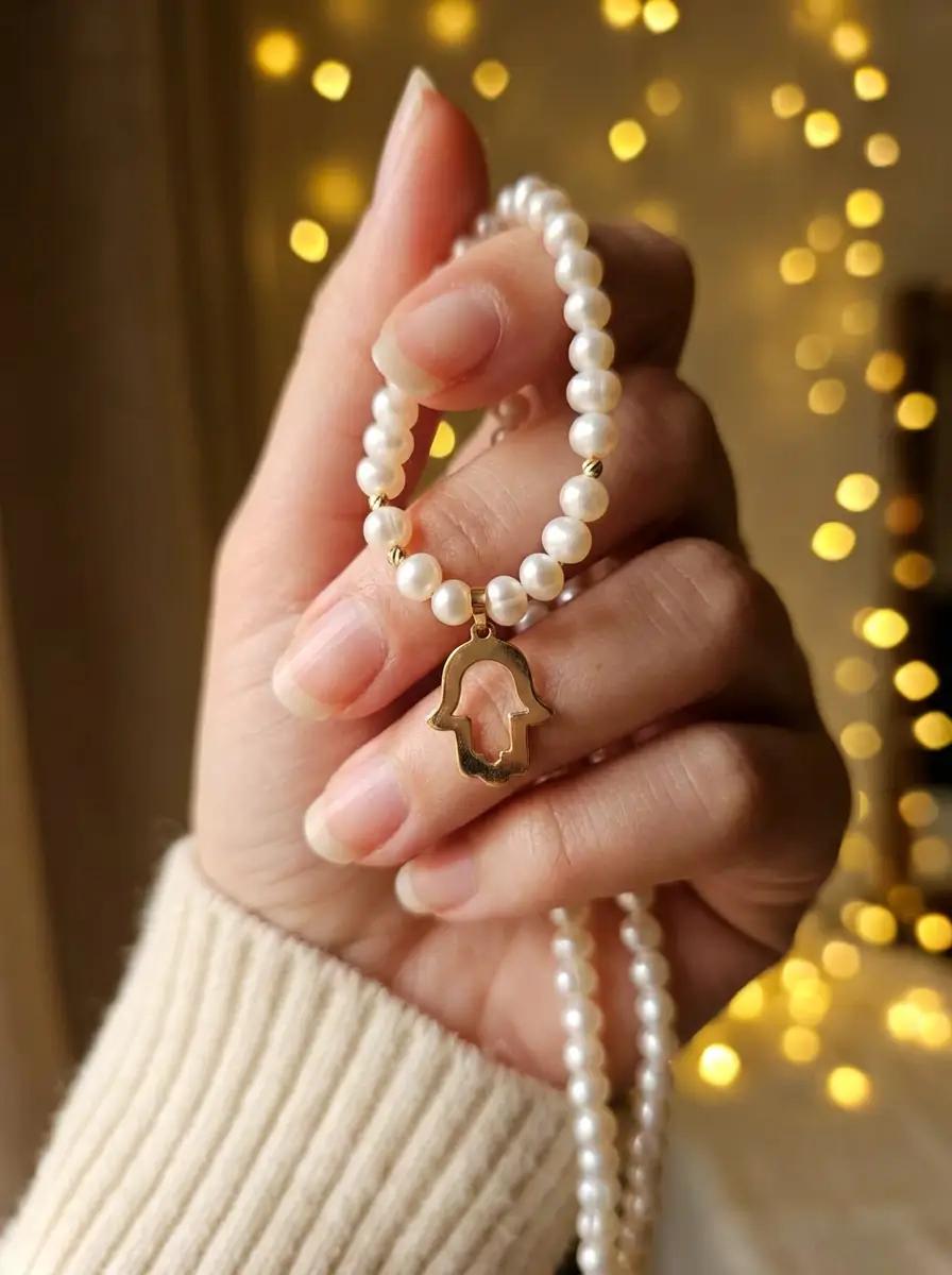 Collier Khmissa Or 18K & JOUHER
