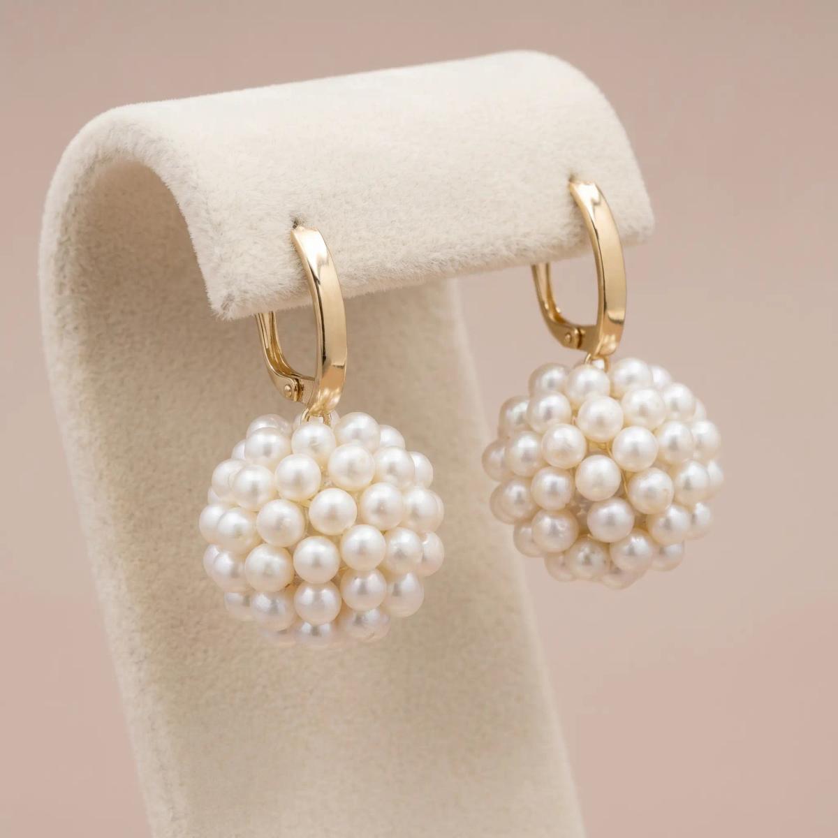 Boucles d'Oreilles Sphère Or 18K