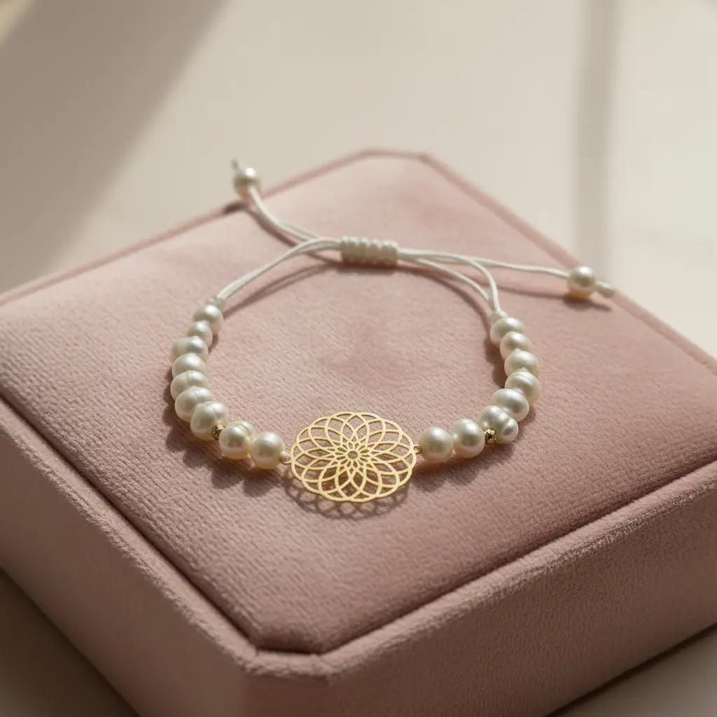 Bracelet Rosace Or 18K Jouher
