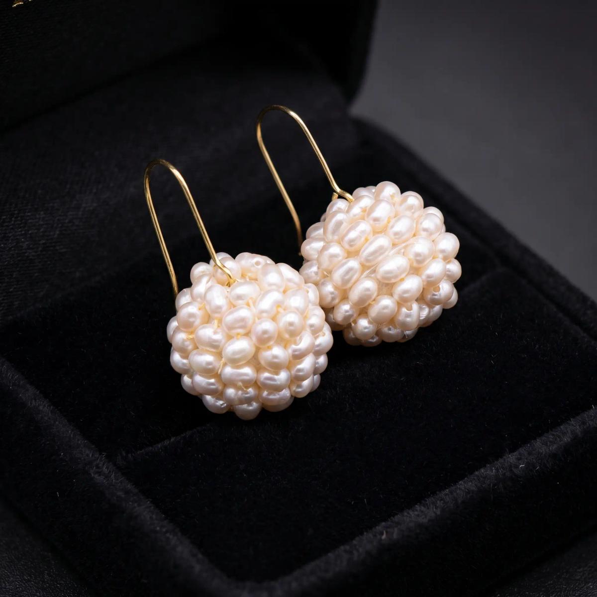 Boucles d'Oreilles Sphère Jouher 18K