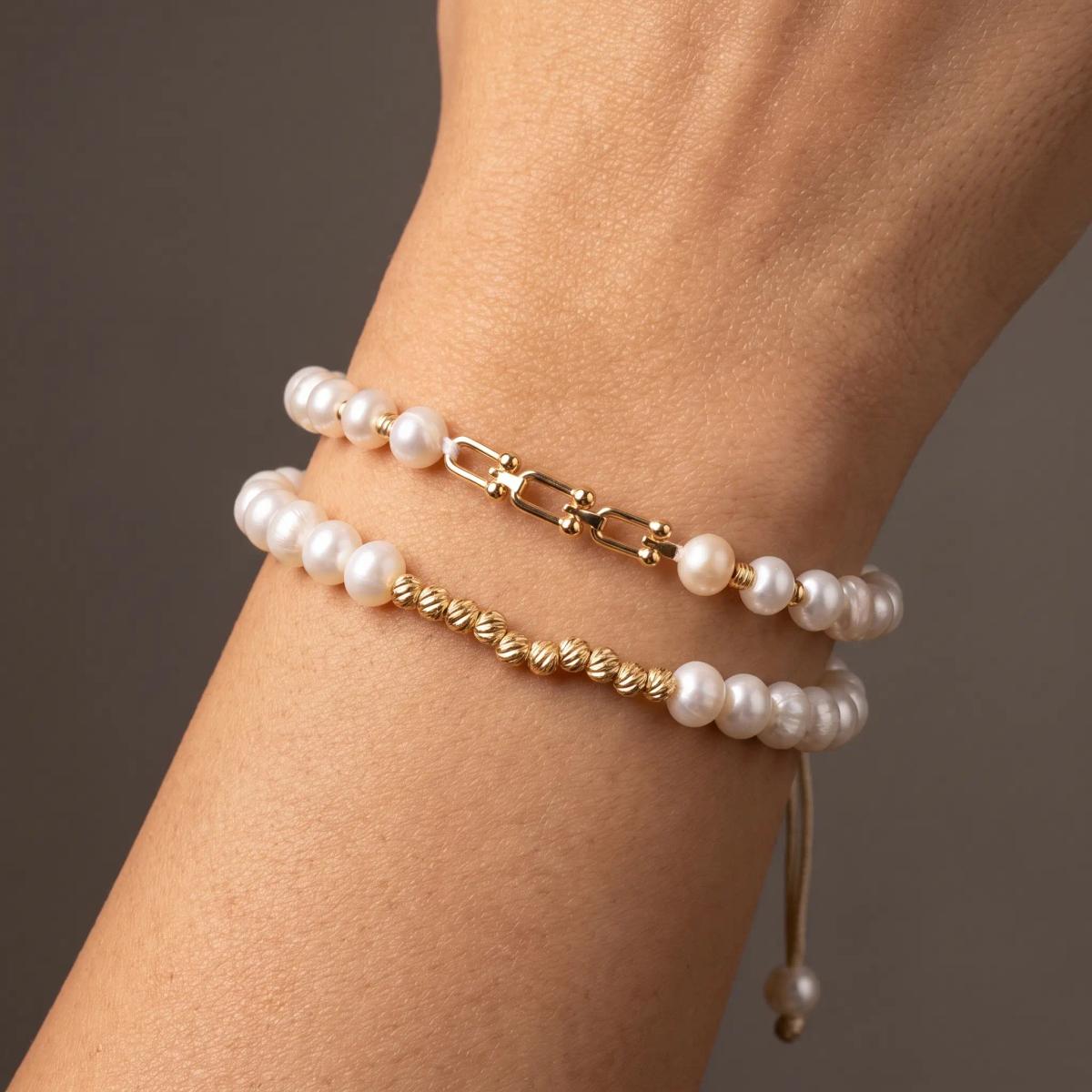 Double Bracelet Jouher tiffany les boules Or 18K