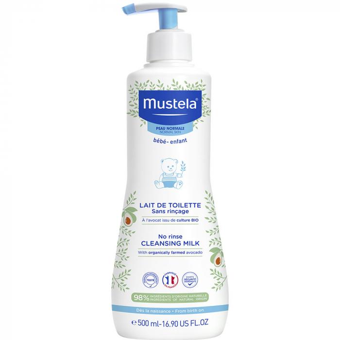 Mustela Lait de Toilette sans Rinçage 500 ml