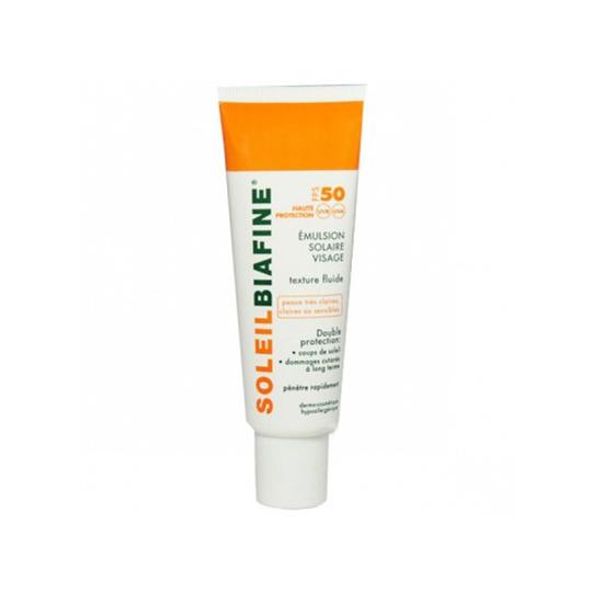 Soleilbiafine Emulsion Solaire Visage SPF50+ 50 ml