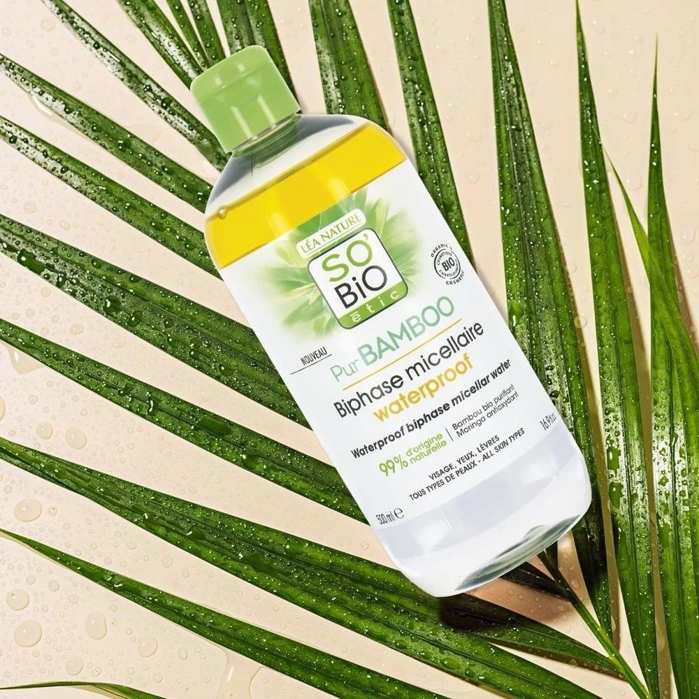 So'Bio Biphase Micellaire Waterproof Bambou & Moringa 500 ml