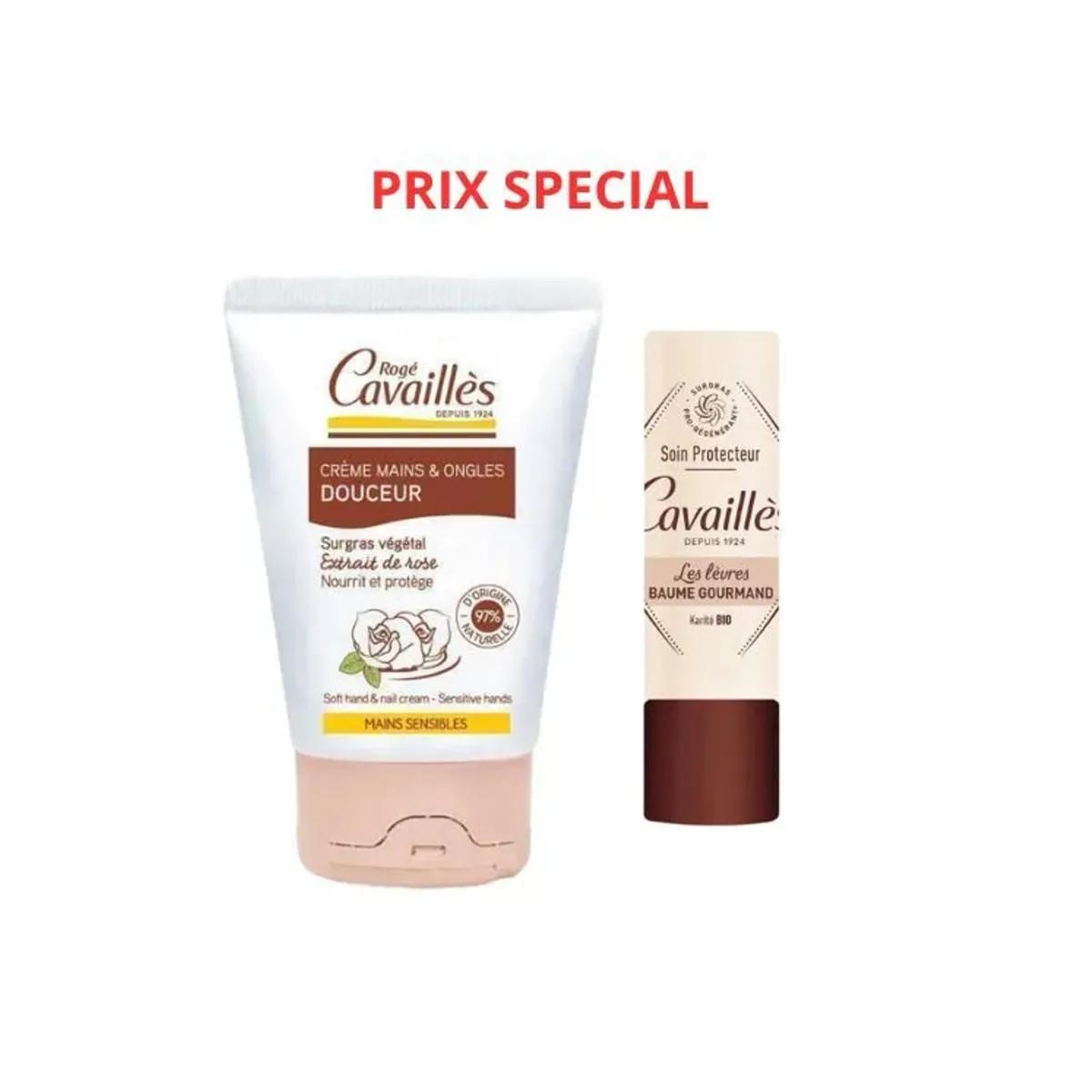Rogé Cavaillès Pack Crème Mains Douceur + Baume Lèvres