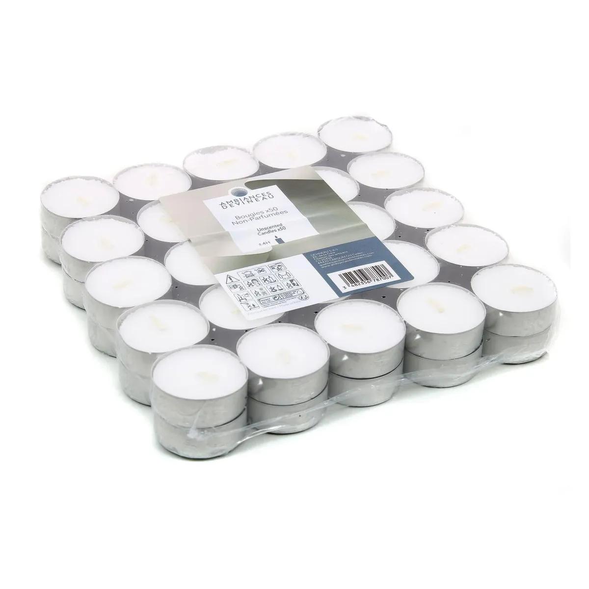 FINISSIMO Bougies Chauffe Plat 50 pcs 8 Heures