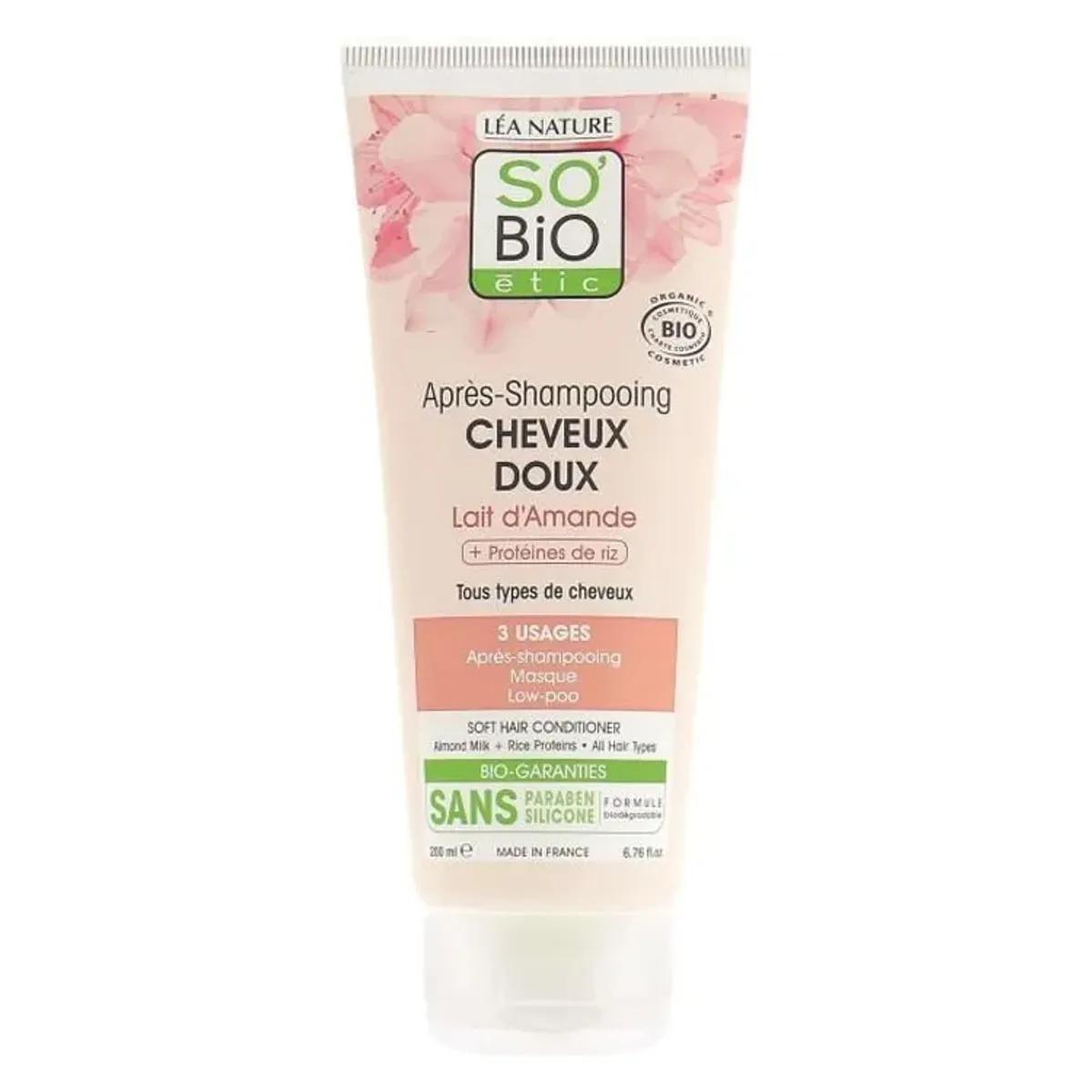 So'Bio Après-Shampooing Amande & Protéine de Riz 200 ml