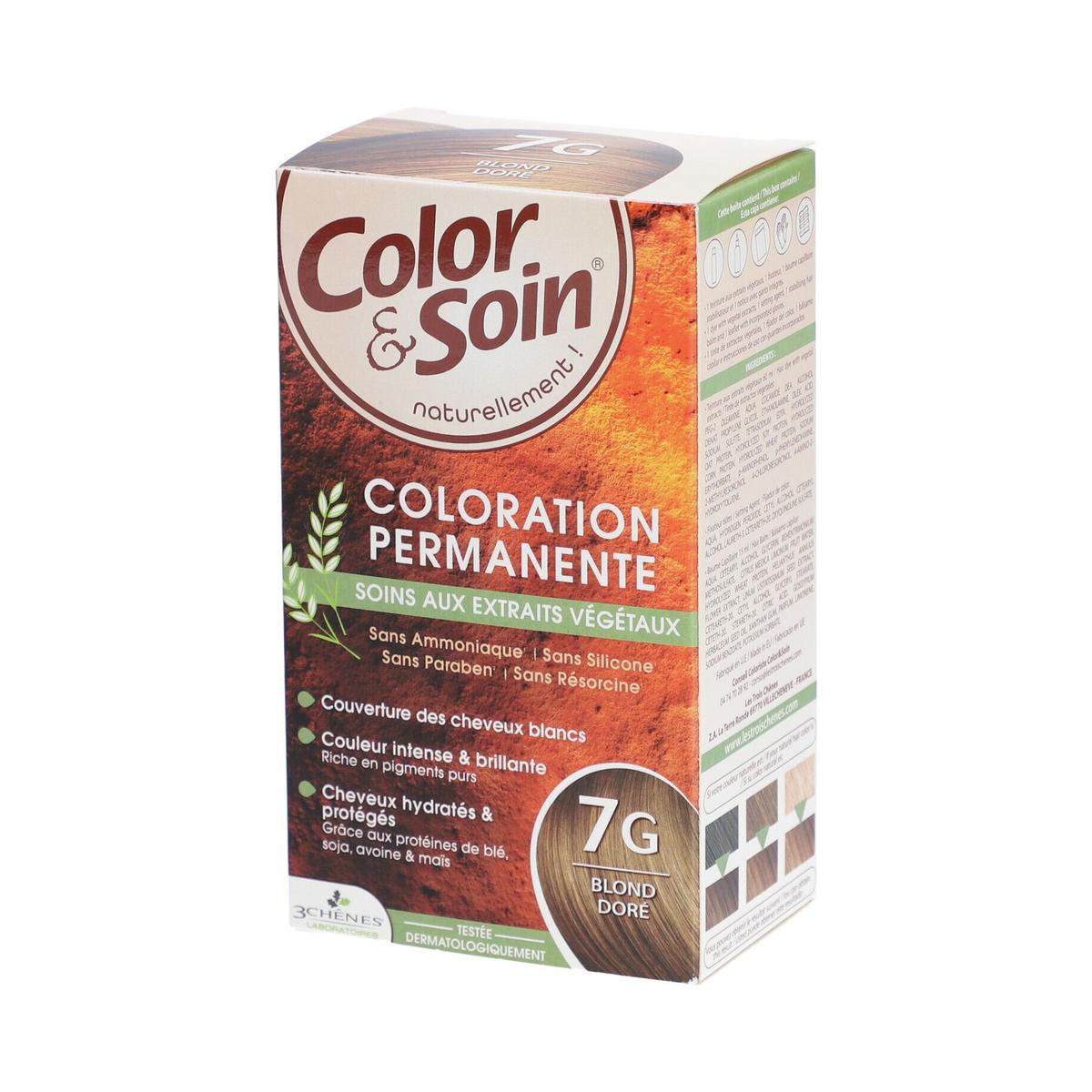 Color & Soin Coloration Permanente 7G Blond Doré