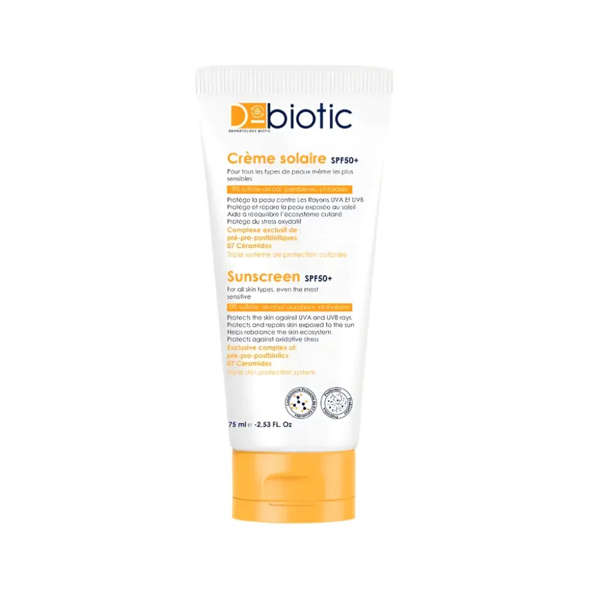 D-Biotic Crème Solaire SPF 50+ 75 ml