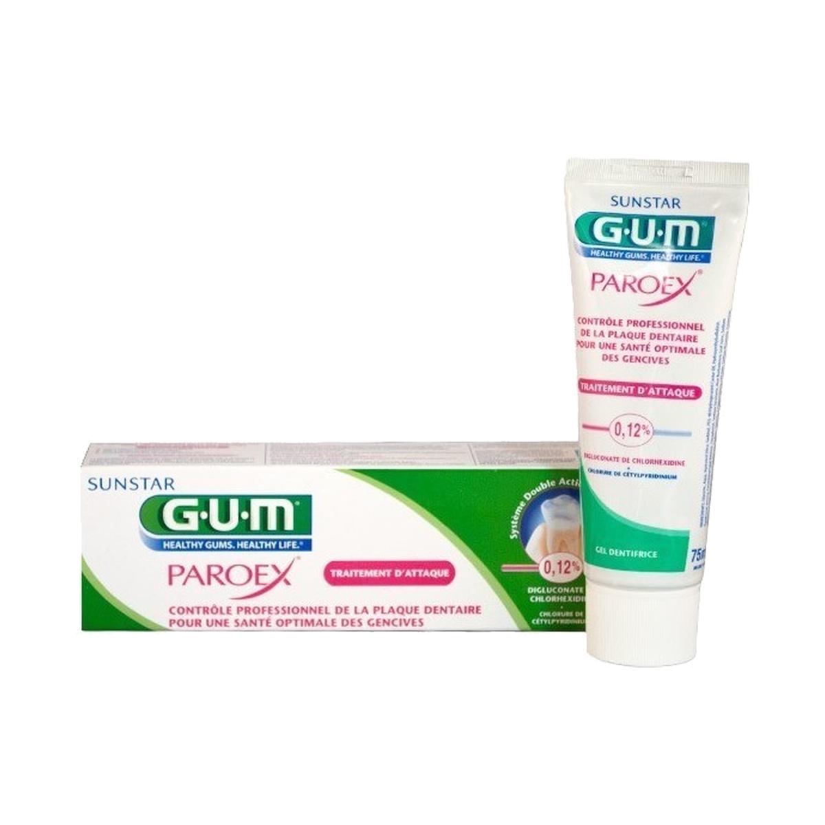 GUM Paroex Dentifrice Gel 0,12 % 75 ml