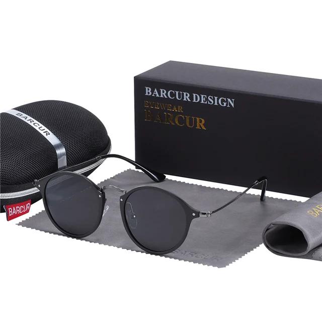 BARCUR aluminium magnésium Vintage lunettes de soleil