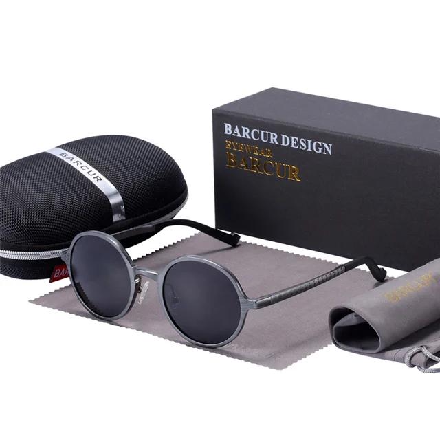 BARCUR lunettes de soleil rondes polarisées