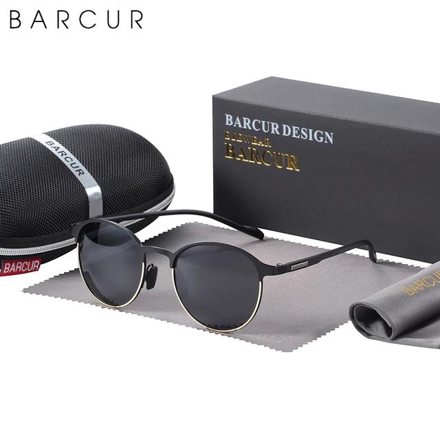 BARCUR Lunettes de soleil polarisées TR90