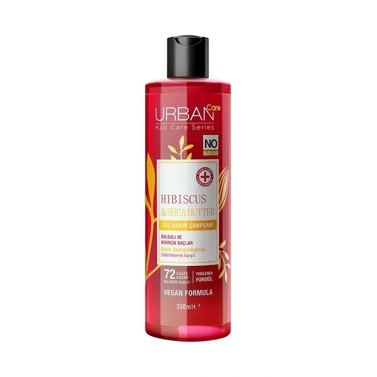 URBAN CARE Twisted Curls Hibiscus & Shea Butter No Sulfate Shampoing 350ml