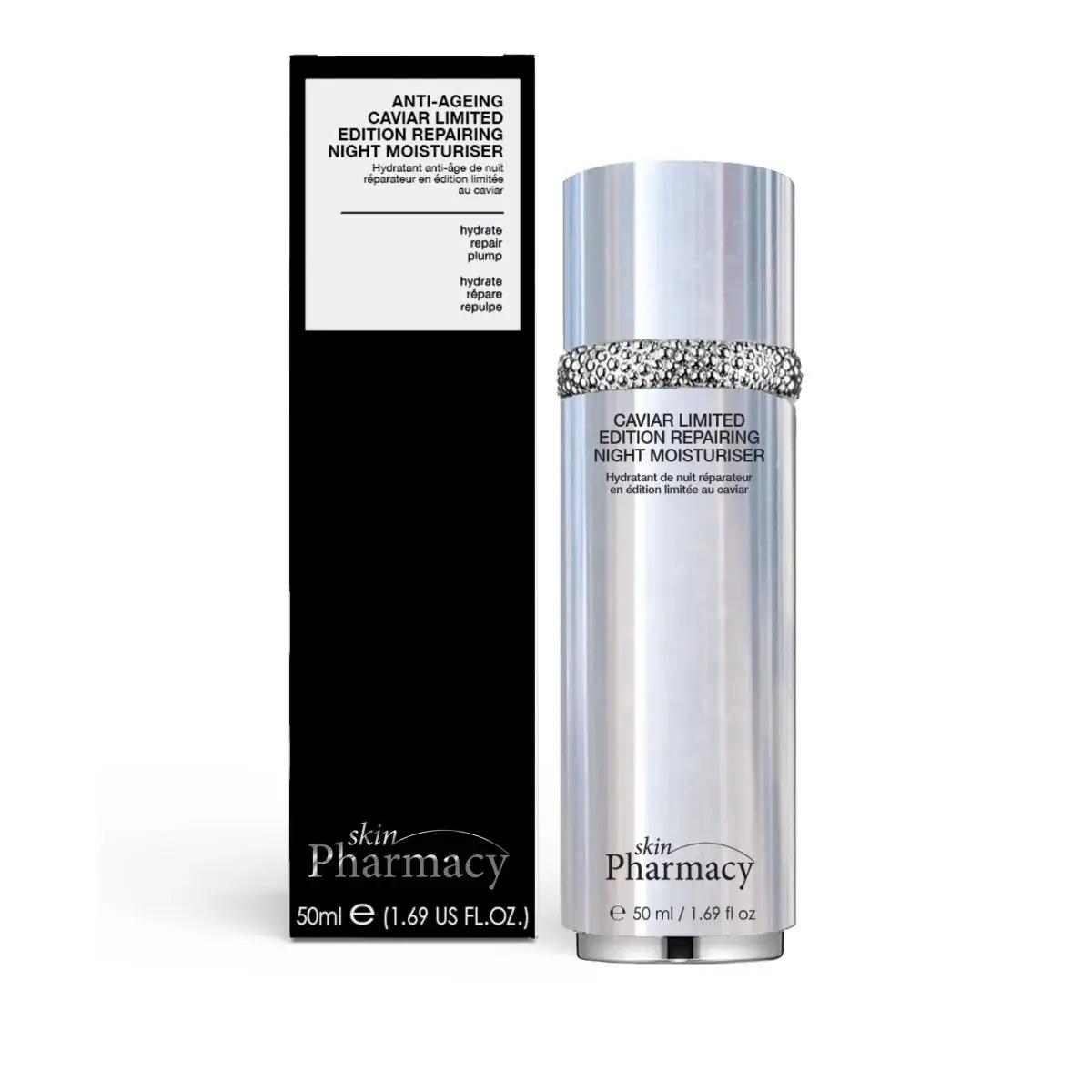 SKIN PHARMACY HYDRATANT ANTI-AGE DE NUIT REPARATEUR AU CAVIAR