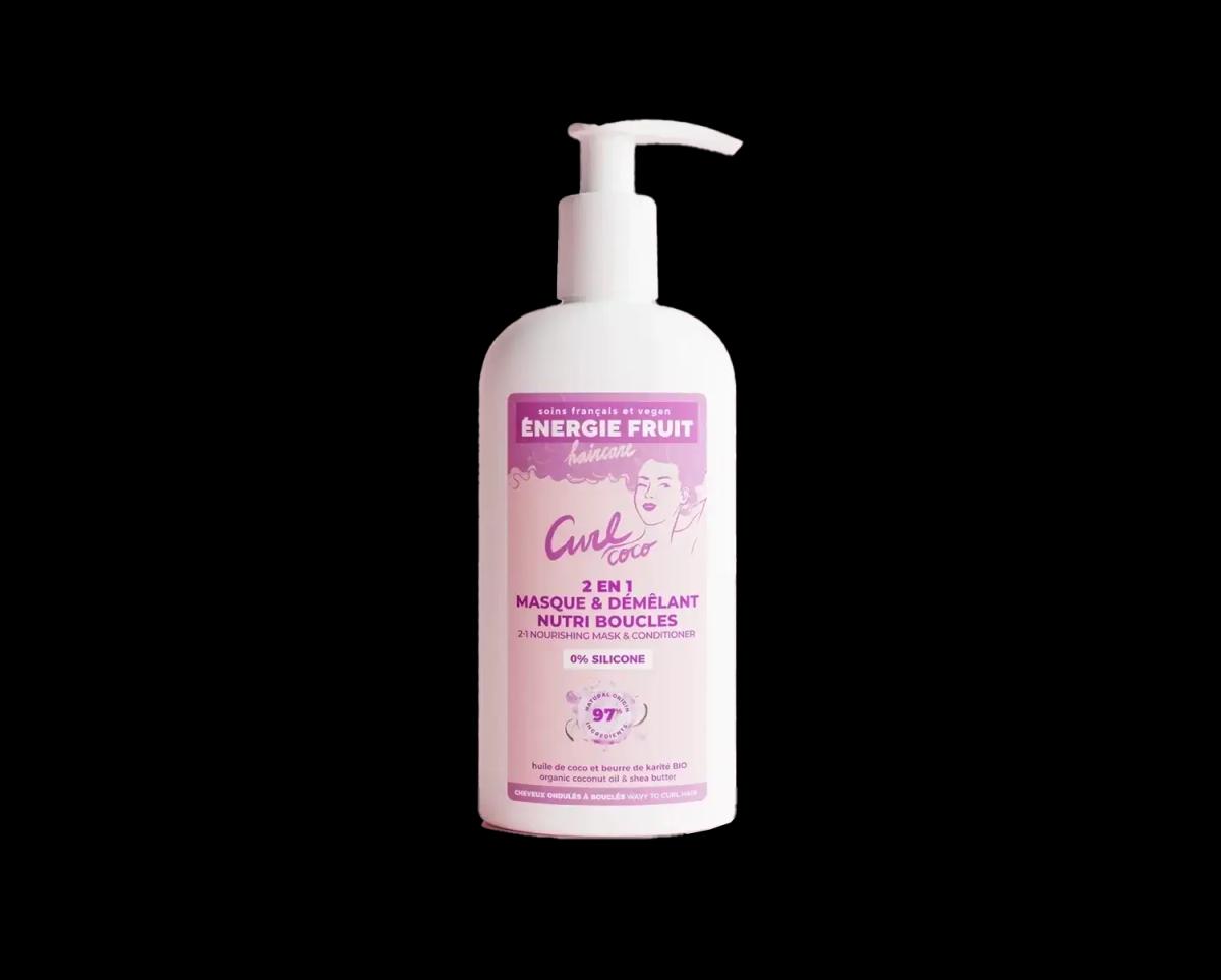 Énergie Fruit Curl Coco 2-en-1 Masque & Démêlant Nutri Boucles à l'Huile de Coco & Beurre