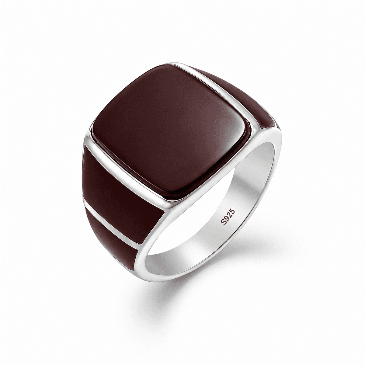 Bague Ébène Bordeaux