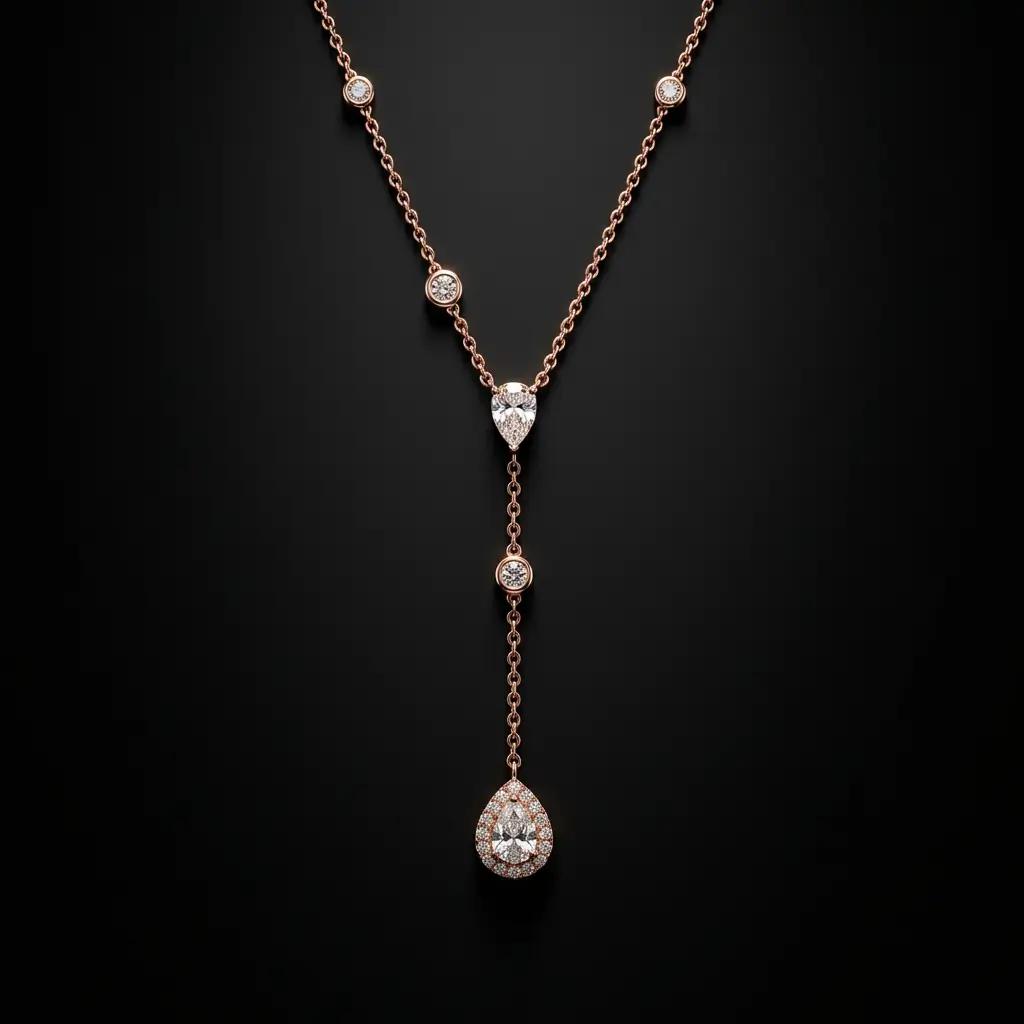 Sautoir Argent Rose Gold