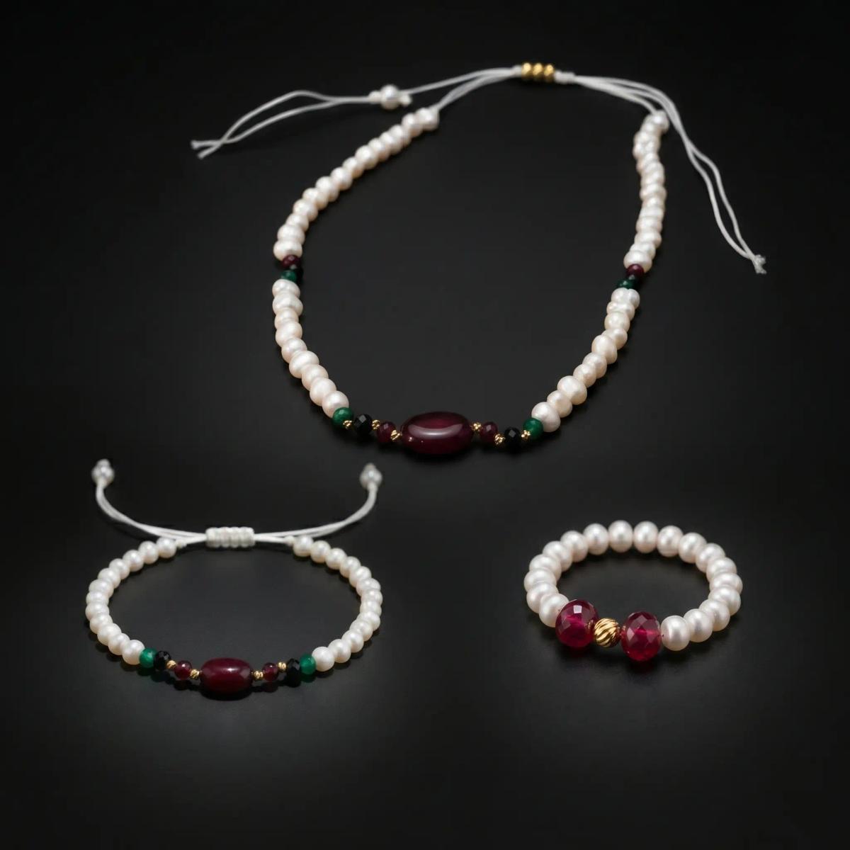 Ensemble Rubis Bague Offerte